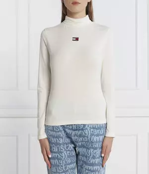 Водолазка Tommy Jeans Slim Fit, белый