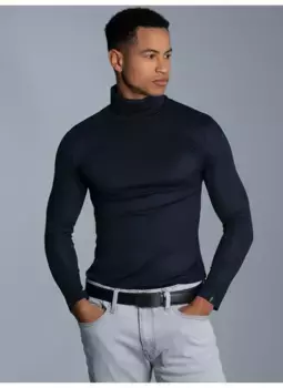 Водолазка Trigema "Рубашка с высоким воротником TRIGEMA", цвет морской волны