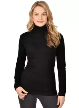 Водолазка Trigema "Рубашка с высоким воротником TRIGEMA", черный
