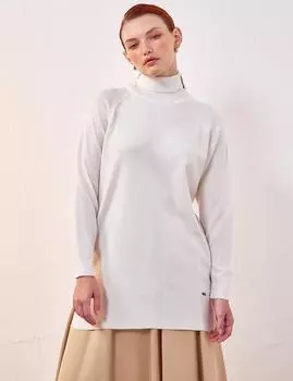 Водолазка Трикотажная Блузка Экрю Kayra