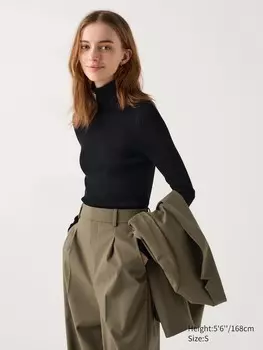 Водолазка Uniqlo Extra Fine, черный