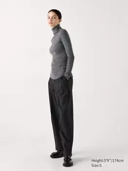 Водолазка Uniqlo Extra Fine, серый