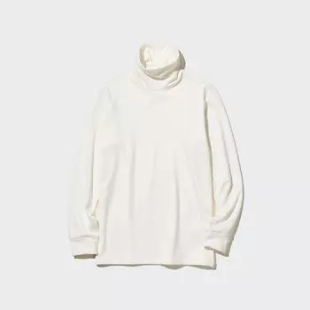 Водолазка Uniqlo мужская с длинными рукавами мягкая, молочный