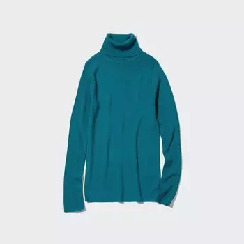 Водолазка Uniqlo женская, зеленый