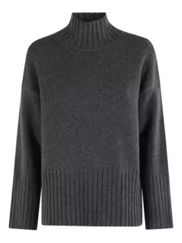 Водолазка в рубчик Barbour, серый