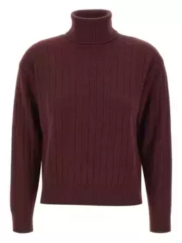 Водолазка в рубчик Eleventy, красный