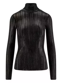 Водолазка в рубчик Elisabetta Franchi, черный