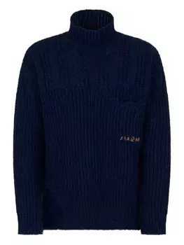 Водолазка в рубчик Marni, синий