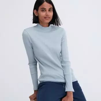 Водолазка в рубчик Uniqlo, синий