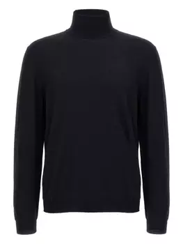 Водолазка Zanone с манжетами на рукавах, синий