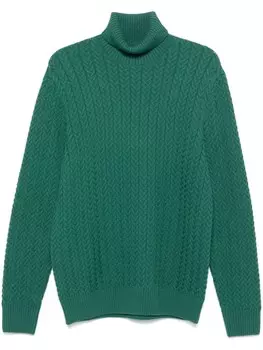 Водолазка Zanone, зеленый