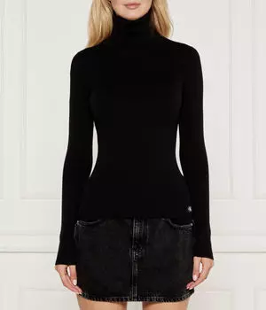 Водолазка женская Calvin Klein Jeans с высоким воротником, черный