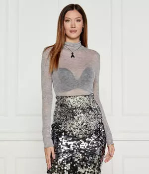 Водолазка женская Patrizia Pepe тонкая шерстяная, серый