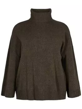 Водолазка Zizzi Sweater Cavista, зеленый