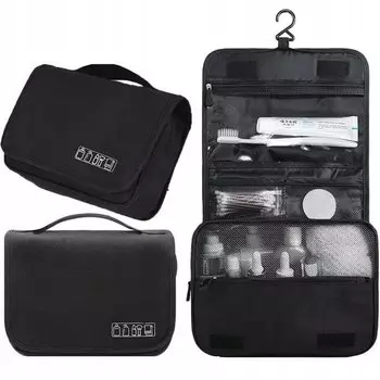 Водонепроницаемая дорожная косметичка для мужчин и женщин, большой черный органайзер XXL Nobo Kids