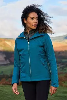 Водонепроницаемая дышащая куртка с капюшоном и регулируемыми манжетами Swerve Mountain Warehouse, зеленый