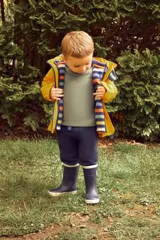 Водонепроницаемая флисовая куртка JoJo Maman Bb 4-в-1 Jojo Maman Bb, желтый