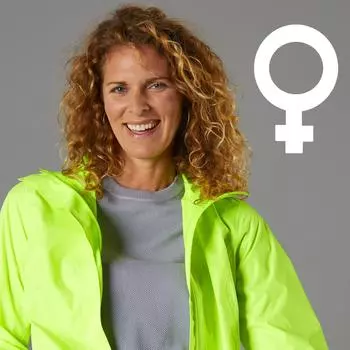 Водонепроницаемая городская велосипедная куртка Decathlon Btwin, желтый