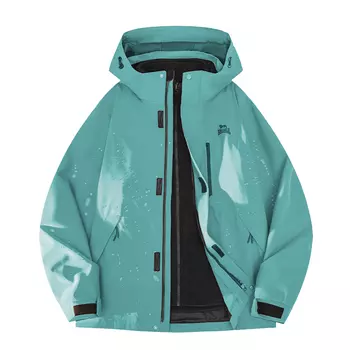 Водонепроницаемая и ветрозащитная куртка-ветровка для сохранения тепла унисекс LONSDALE, бирюзовый