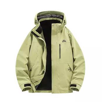 Водонепроницаемая и ветрозащитная куртка-ветровка для сохранения тепла унисекс LONSDALE, Sapphire Green (Down Liner)