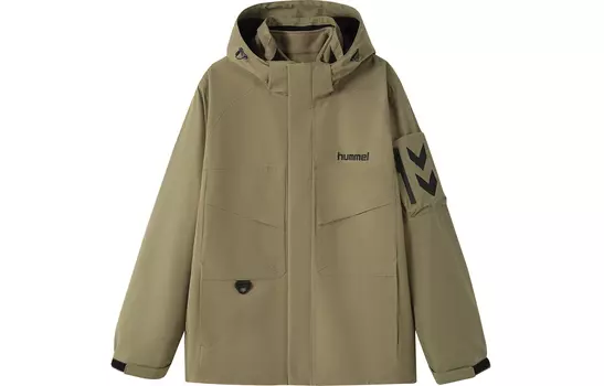 Водонепроницаемая и ветрозащитная куртка-ветровка унисекс Hummel, Black 3-in-1