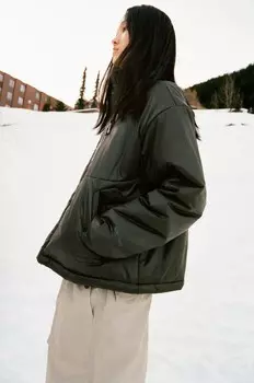 Водонепроницаемая и ветрозащитная пуховая куртка x and wander ZARA, темно-серый