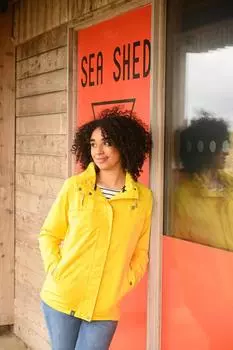 Водонепроницаемая куртка Beachcomber, весна-лето, уличное пальто Lighthouse Clothing, желтый