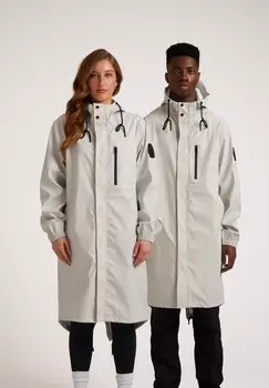 Водонепроницаемая куртка ELEMENTS LONGLINE HOODED RAINCOAT - Parka - stone JACK1T, кремовый