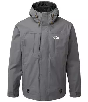 Водонепроницаемая куртка Gill Active с молнией во всю длину, серый