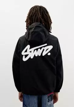 Водонепроницаемая куртка HOODED STWD PULL&BEAR, черный