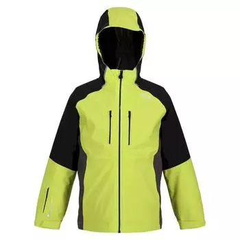 Водонепроницаемая куртка Hydrate VII для мальчиков и девочек Kiwi Striking, черная REGATTA, цвет verde