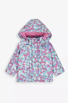 Водонепроницаемая куртка JoJo Maman Bb с клубничным принтом Jojo Maman Bb, синий