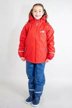 Водонепроницаемая куртка на флисовой подкладке Forest Leader Spotty Otter, красный