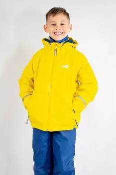 Водонепроницаемая куртка на флисовой подкладке Forest Leader Spotty Otter, желтый