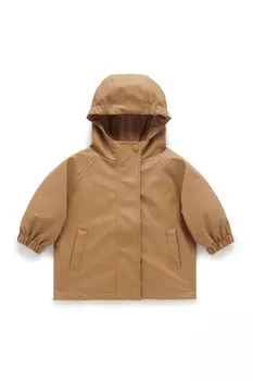 Водонепроницаемая куртка на молнии Purebaby, коричневый
