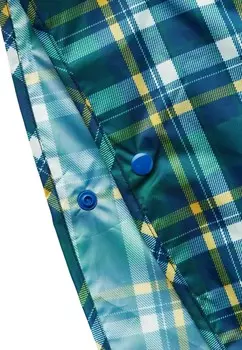 Водонепроницаемая куртка PATTERNED United Colors of Benetton, синий