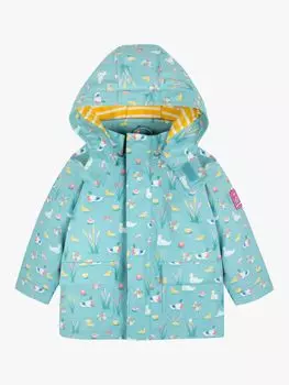 Водонепроницаемая куртка с капюшоном и принтом Baby Duck JoJo Maman Bb, утиное яйцо