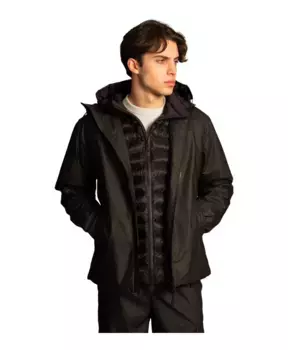 Водонепроницаемая куртка с подкладкой из полиэстера. Rains, черный