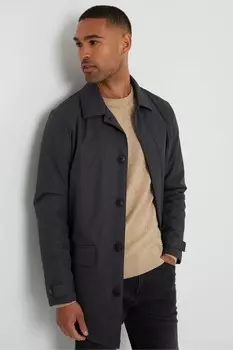 Водонепроницаемая куртка с воротником на пуговицах Threadbare, серый