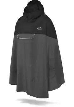 Водонепроницаемая куртка UNISEX WASSERDICHTER REGENPONCHO MIT KAPUZE UND REFLEKTOR normani Outdoor Sports, черный