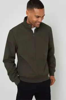 Водонепроницаемая куртка в стиле «харрингтон» Threadbare, зеленый