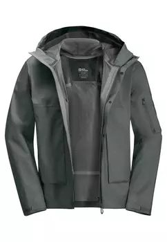 Водонепроницаемая куртка WANDERMOOD Jack Wolfskin, зеленый