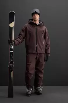 Водонепроницаемая лыжная куртка recco ZARA, цвет Aubergine