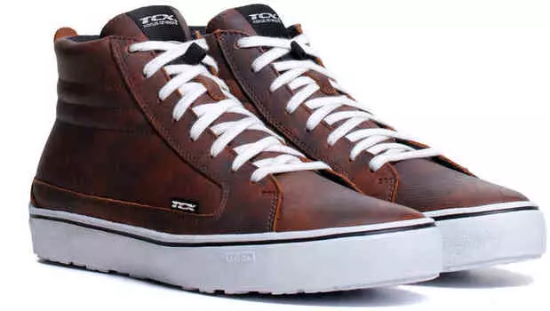 Водонепроницаемая мотоциклетная обувь Street 3 TCX, коричневый/белый