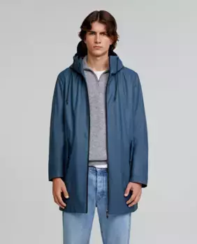 Водонепроницаемая мужская парка с капюшоном Scalpers, синий