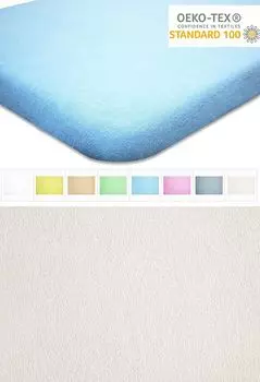 Водонепроницаемая простыня 80x160см NATURAL COLORS (ECRU) детская кровать при недержании, наматрасник, защита наматрасника Timex-Pol