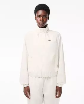 Водонепроницаемая спортивная куртка из нейлона Lacoste, белый