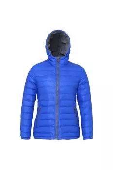 Водонепроницаемая стеганая куртка с капюшоном 2786, синий