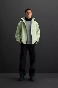 Водонепроницаемая техническая куртка ZARA, цвет Light lime green