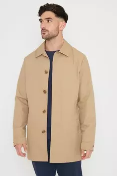 Водонепроницаемая удлиненная куртка тренч Threadbare, серый